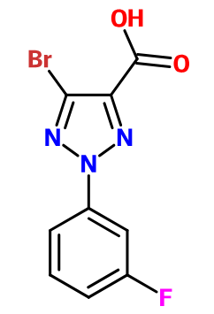 (image for) MC025032 5-Bromo-2-(3-fluoro-phenyl)-2H-[1,2,3]triazole-4-carboxylic acid